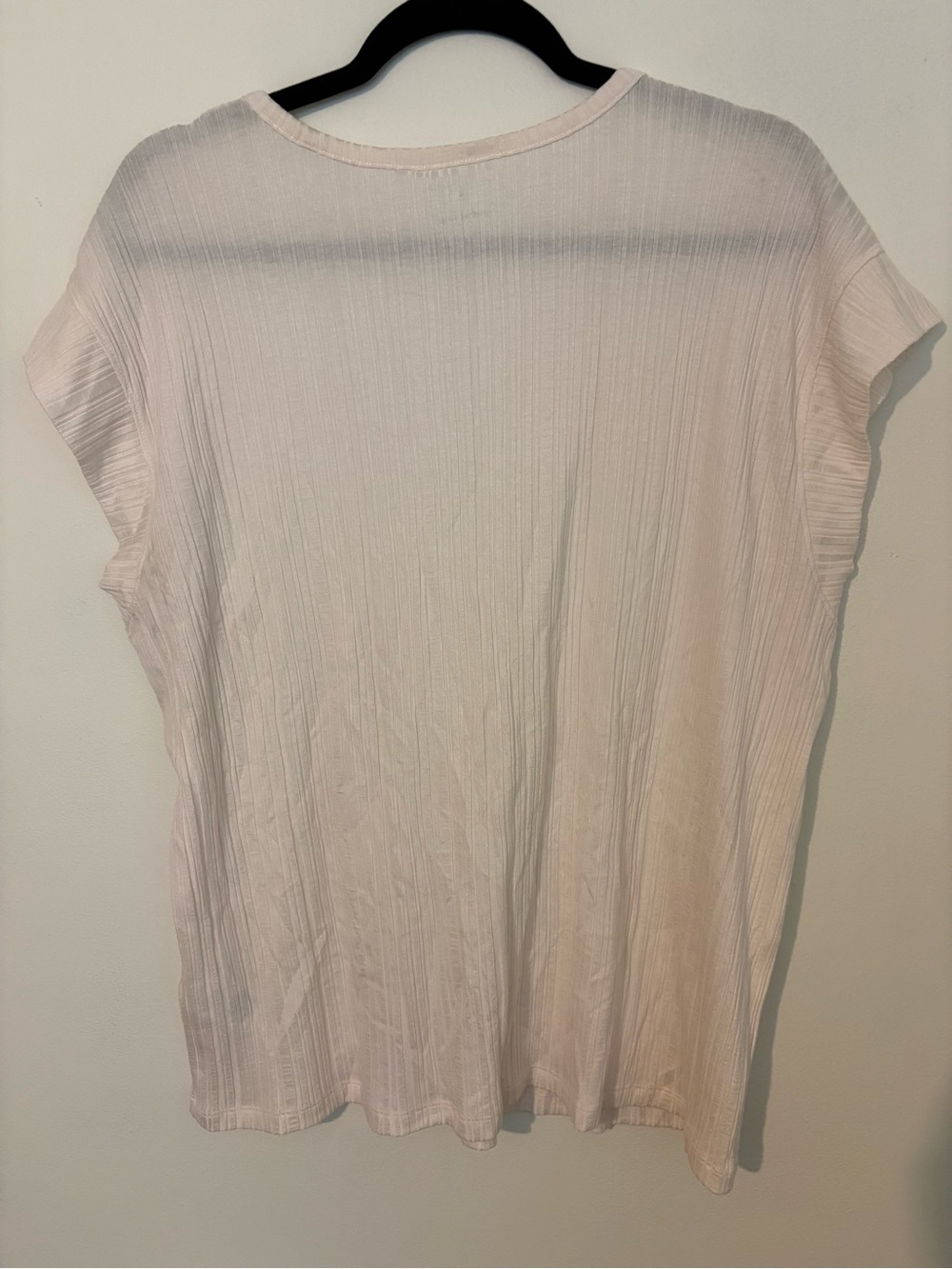 NWT Everlane Off White Rib Muscle Tee Short Sleeve Neutral Chic Feminine Casual - Picture 11 of 11